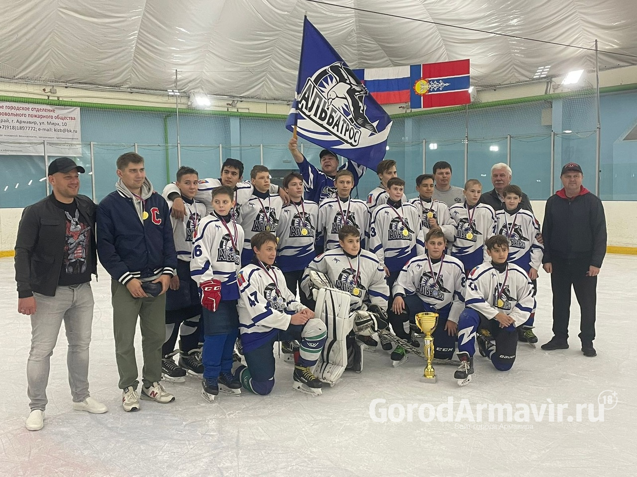 В Армавире 4 команды приняли участие в первенстве по хоккею среди юношей "Кубок Единства 2023"
