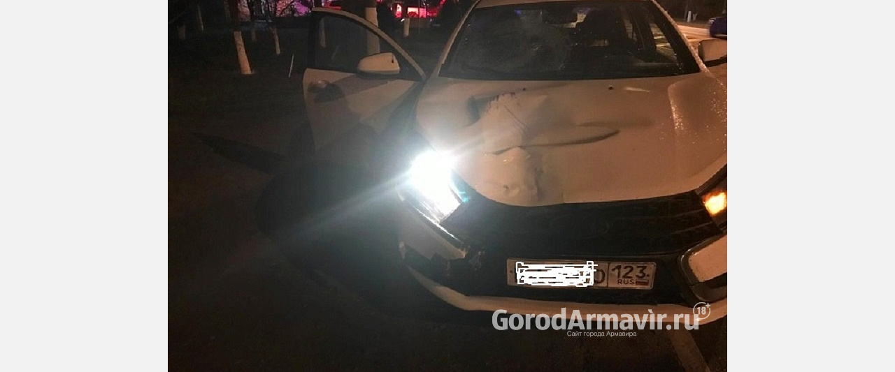 Водитель Lada Vesta насмерть сбил мужчину на пешеходном переходе в Армавире 