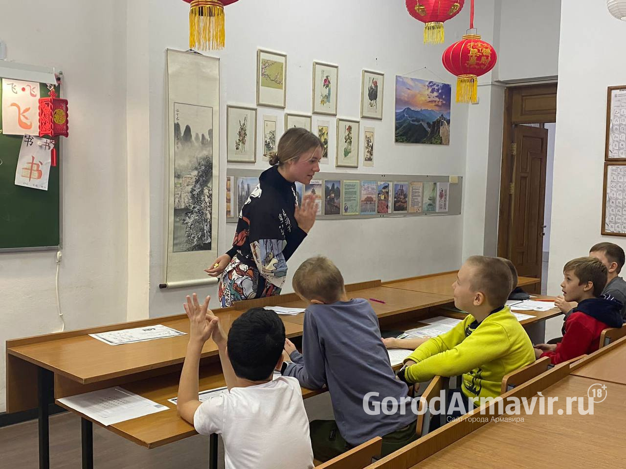 В Армавире в школе «Перспектива» прошел открытый урок по китайскому языку 