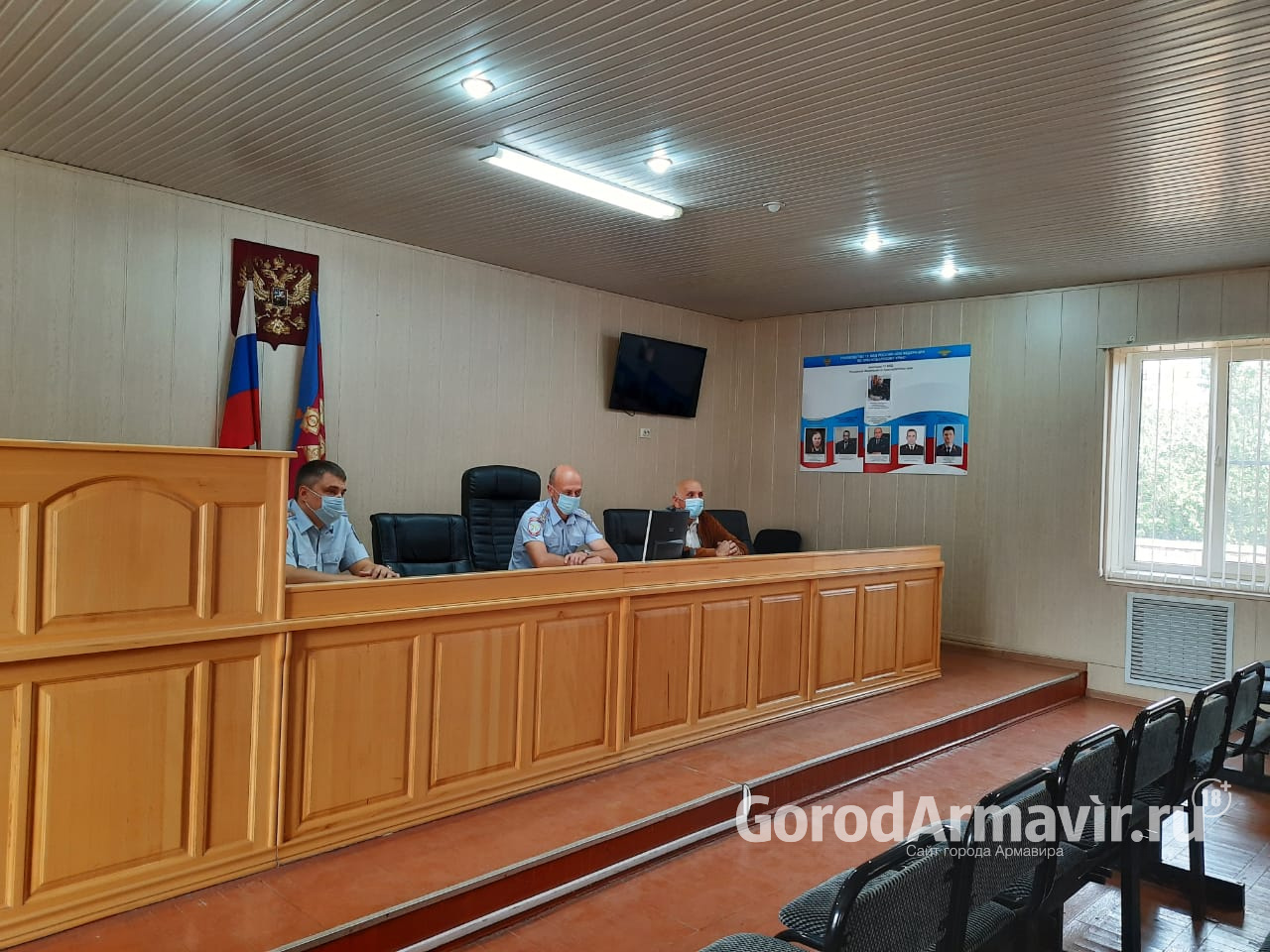 В полиции Армавира прошла видеоконференция краевого Общественного совета МВД