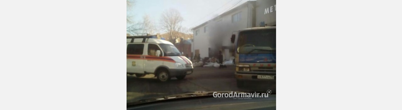 В Армавире в производственном помещении произошло возгорание проводки